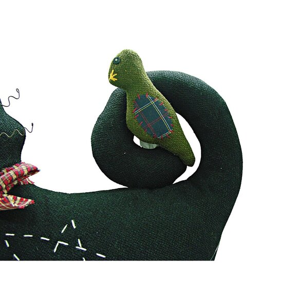 Vintage Plush Stuffed Black Cat & Bird Home Decor Tender Heart Treas Halloween - Picture 3 of 11